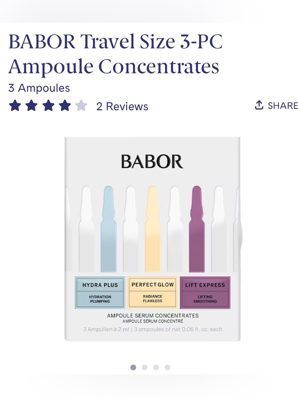 BABOR Ampoule Serum Duo - Hydra Plus (Blue) & Perfect Glow (Yellow)